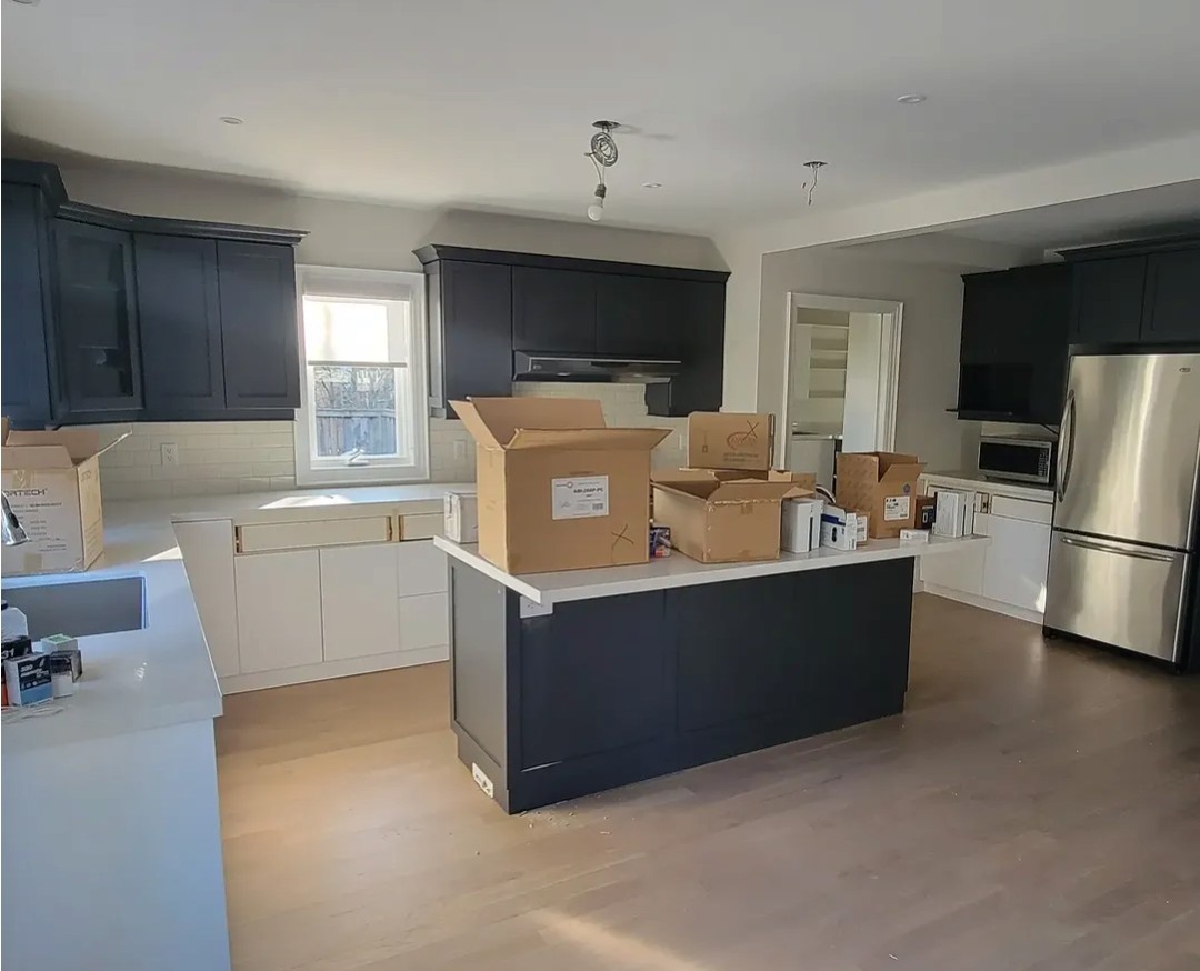 Before and after kitchen cabinets