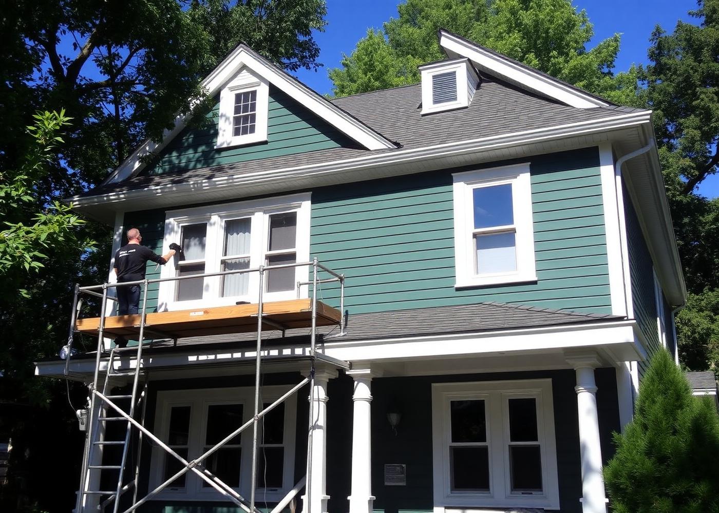 Exterior house painting in Elgin County, Ontario