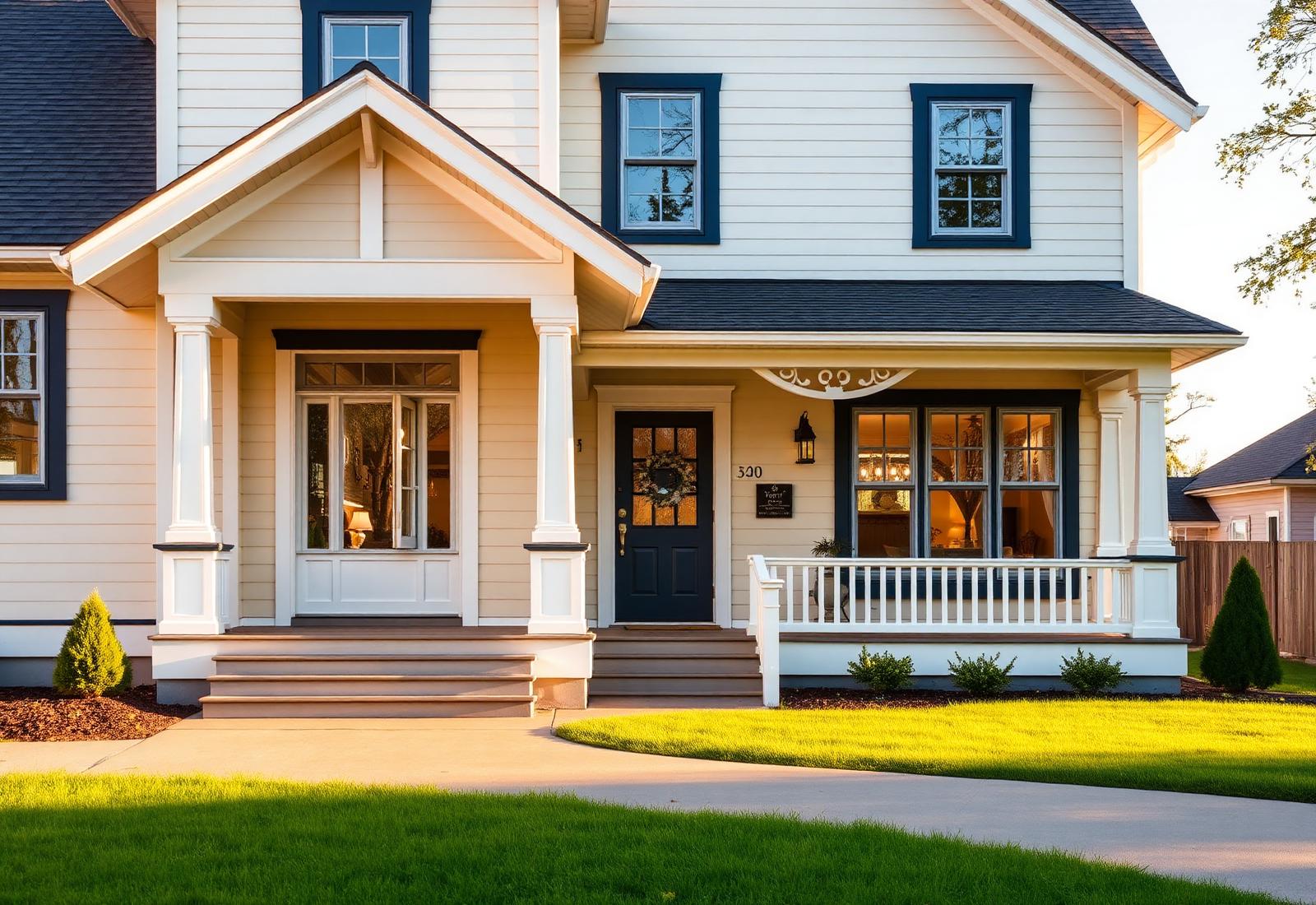 Repainted home exterior in St. Thomas, Ontario